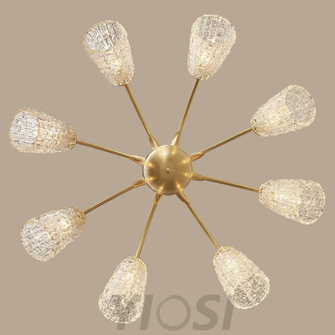 Nikoll Chandelier with 4/5/6/8/10 heads - Zahara-1-Yiosilamp