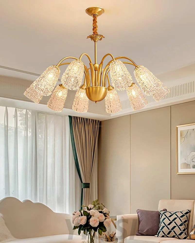 Nikoll Chandelier with 4/5/6/8/10 heads - Zahara-1-Yiosilamp