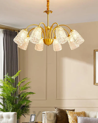 Nikoll Chandelier with 4/5/6/8/10 heads - Zahara-1-Yiosilamp