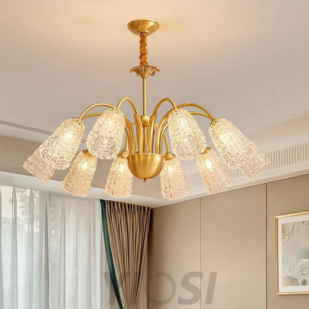 Nikoll Chandelier with 4/5/6/8/10 heads - Zahara-1-Yiosilamp