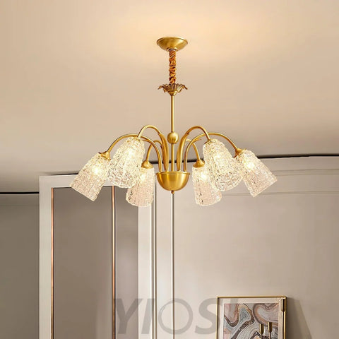 Nikoll Chandelier with 4/5/6/8/10 heads - Zahara-1-Yiosilamp