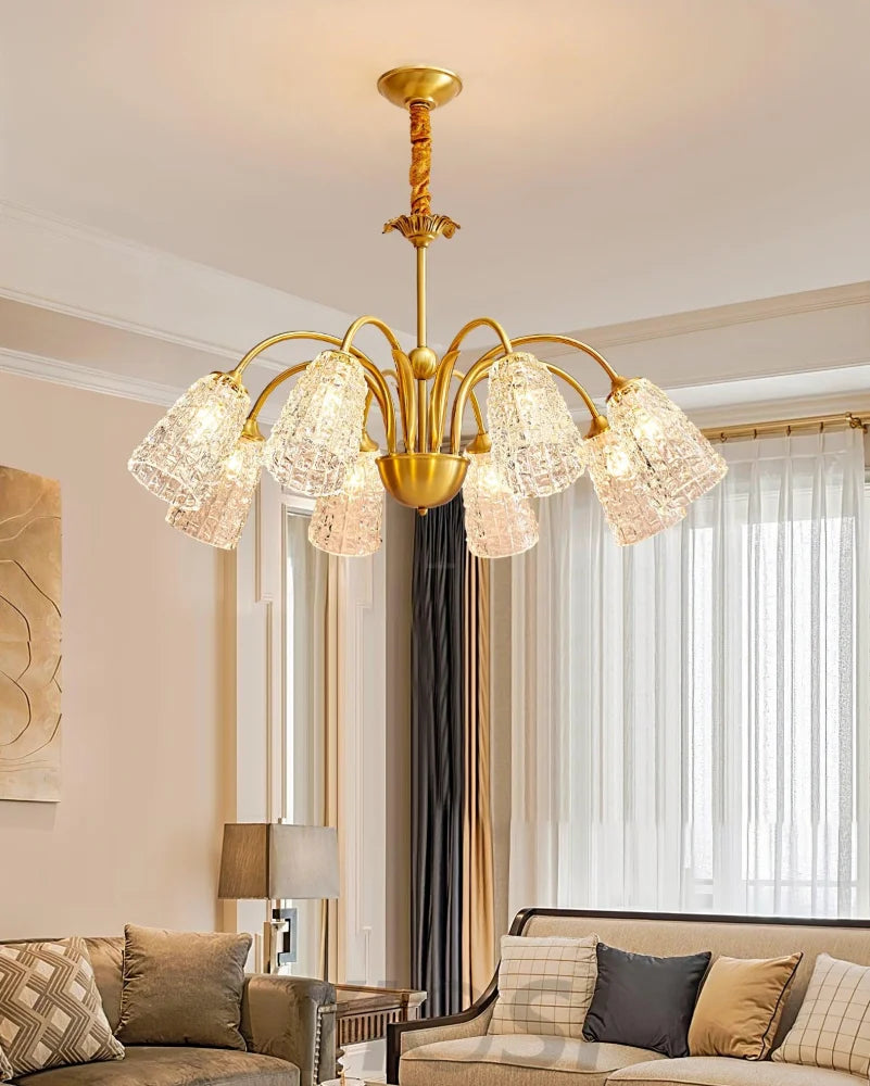 Nikoll Chandelier with 4/5/6/8/10 heads - Zahara-1-Yiosilamp