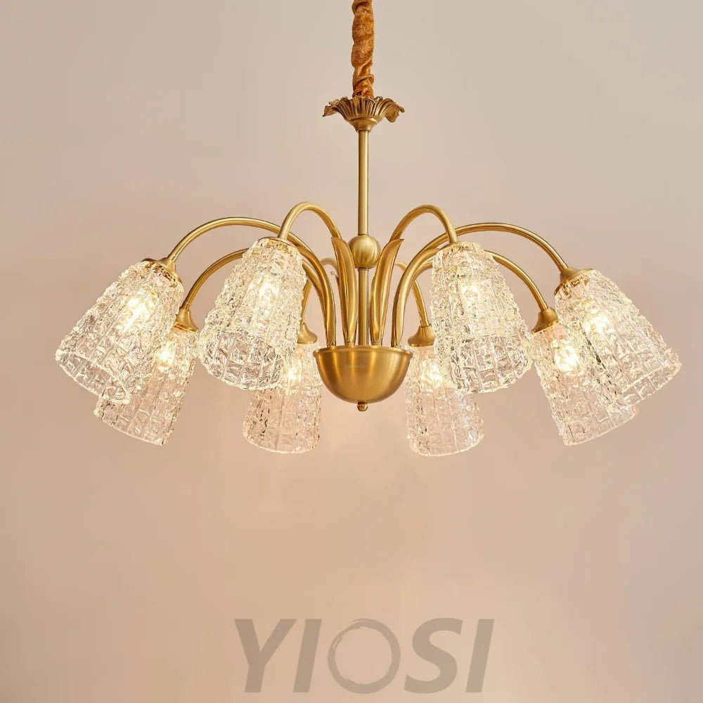Nikoll Chandelier with 4/5/6/8/10 heads - Zahara-1-Yiosilamp
