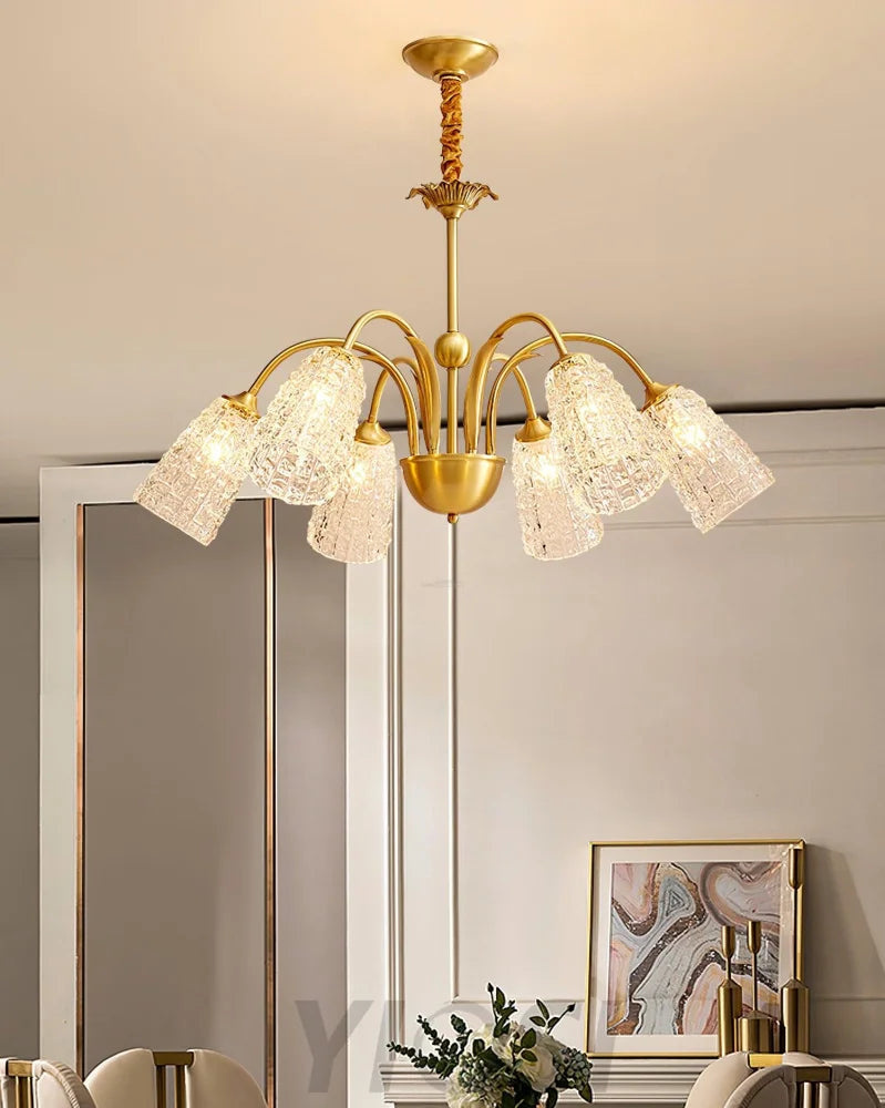 Nikoll Chandelier with 4/5/6/8/10 heads - Zahara-1-Yiosilamp
