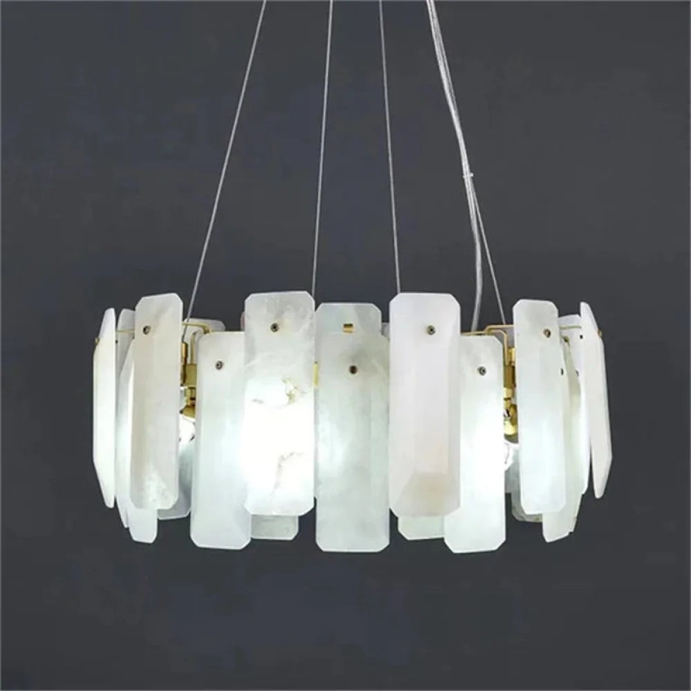 Noah Alabaster Round Chandelier 20’’D Chandelier