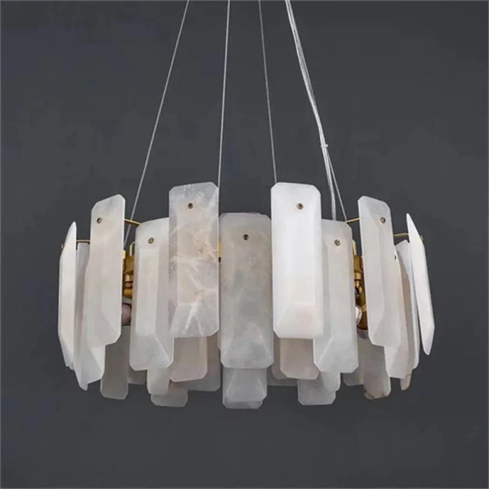 Noah Alabaster Round Chandelier 23’’D Chandelier