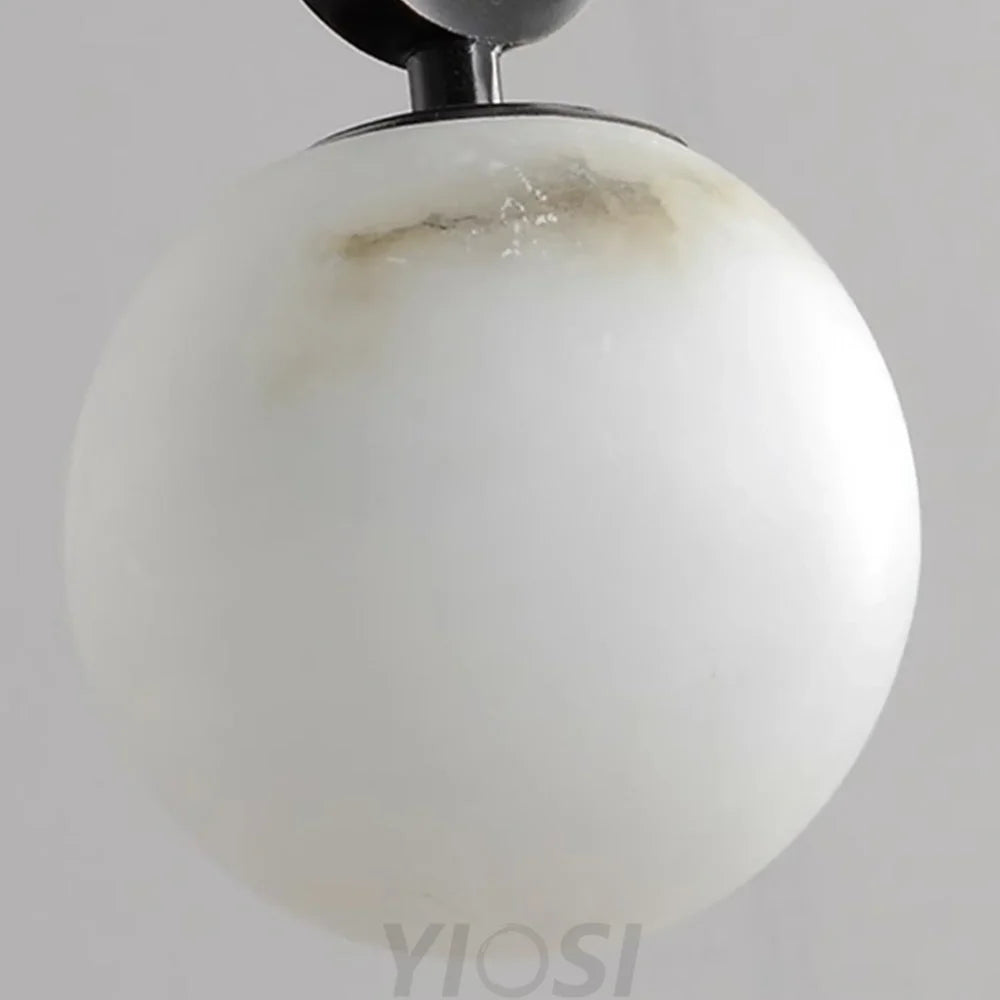 Nora Modern Alabaster Sphere Pendant Light