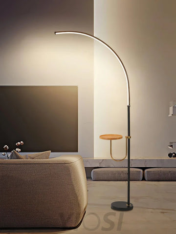 Nordic Arc Floor Lamp L 23.6″ - Bent-1-Yiosilamp