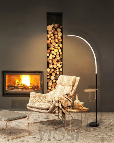 Nordic Arc Floor Lamp L 23.6″ - Bent-1-Yiosilamp