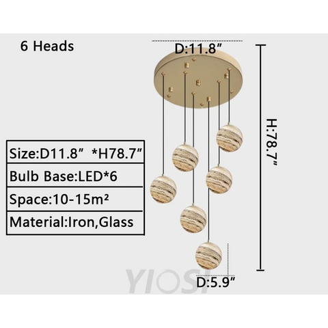 D11.8"*H78.7" chandelier,chandeliers,sky,star,stairs,staircase,spiral staircase,long,extra large,large,huge,big,oversize