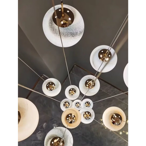 Nordic Planet Creative Long Pendant Chandelier For Staircase/Foyer/High-Ceiling Hallway Chandeliers