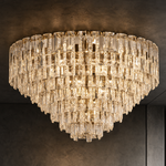 Notturno Crystal Flush Pendant Light