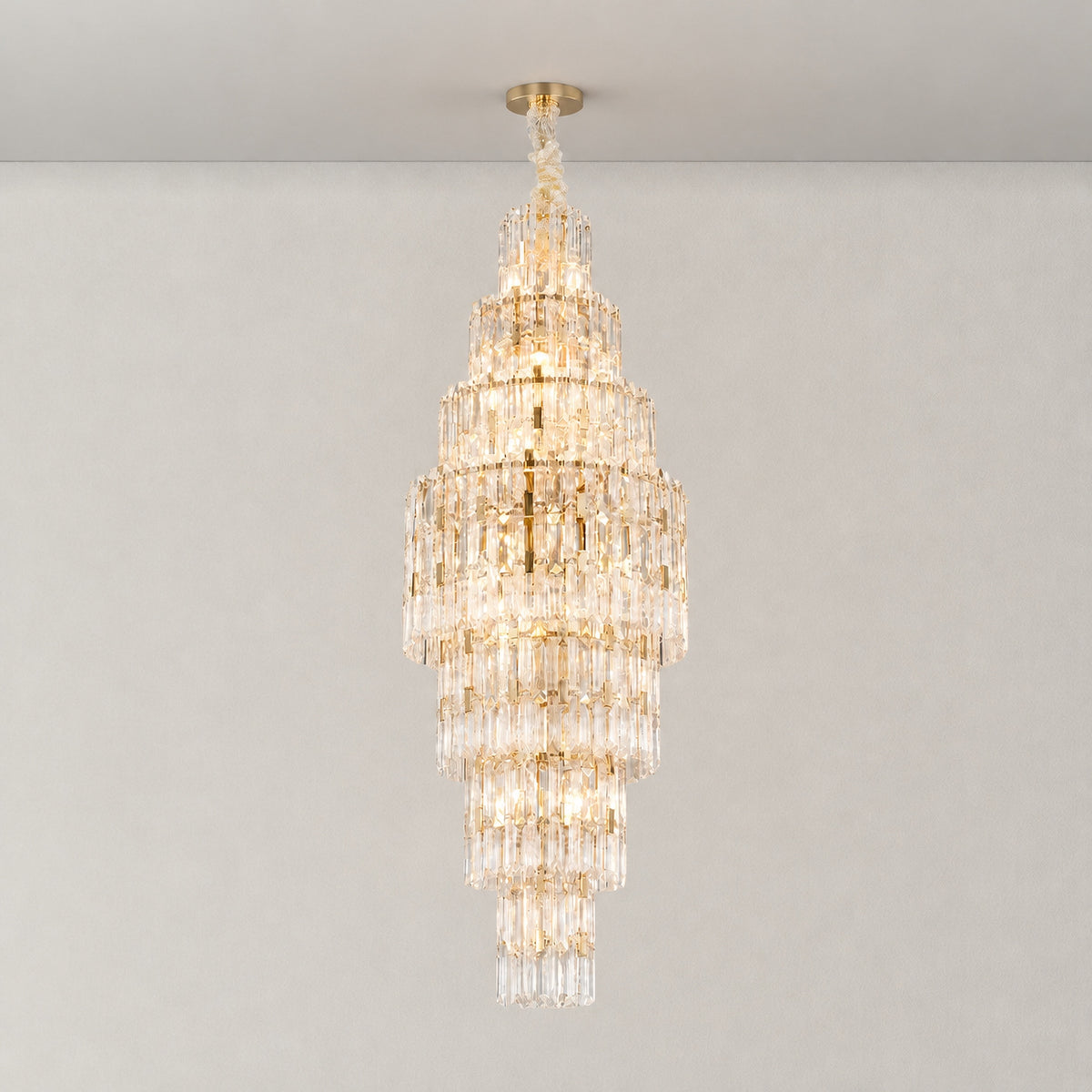 Notturno Crystal Halo Chandelier