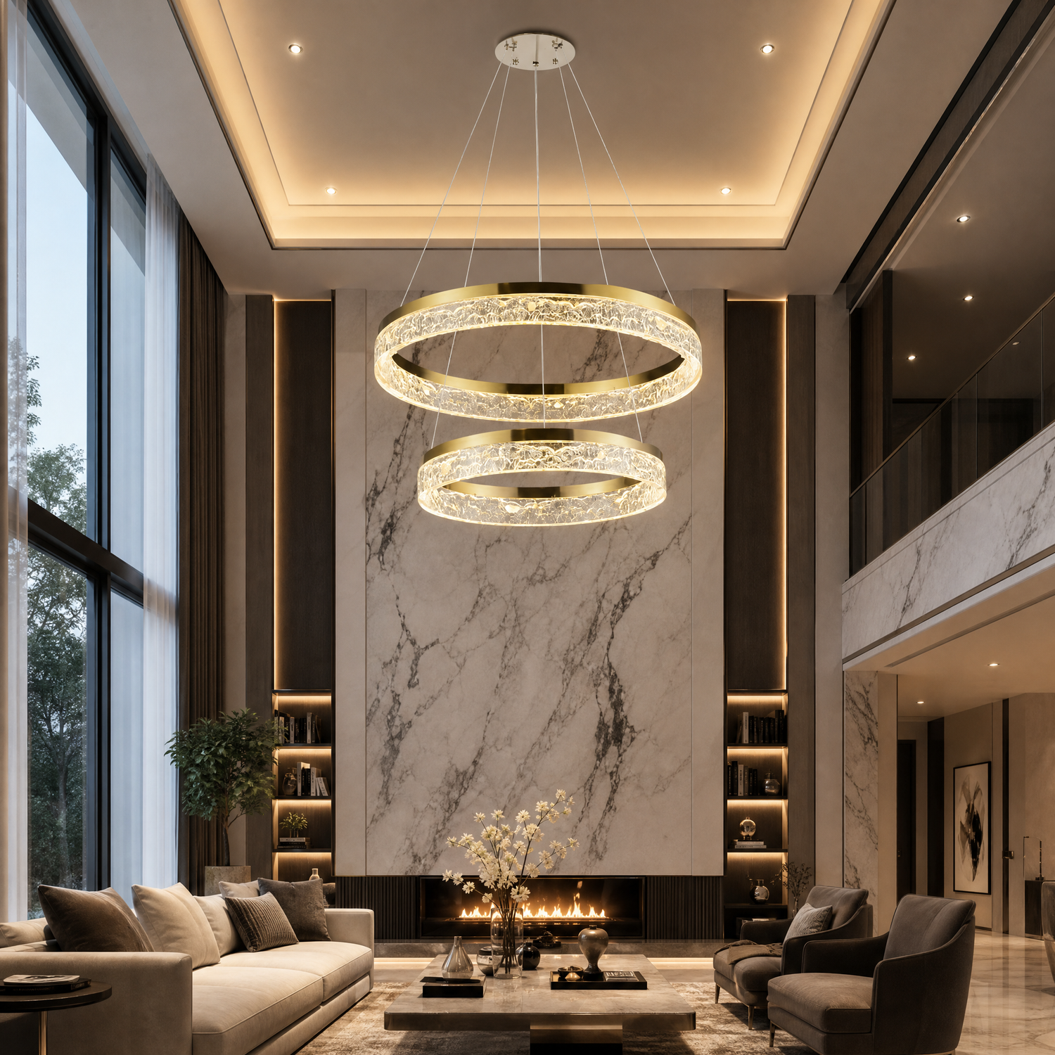 Ocean Star Modern Sculptural Pendant Light - scene