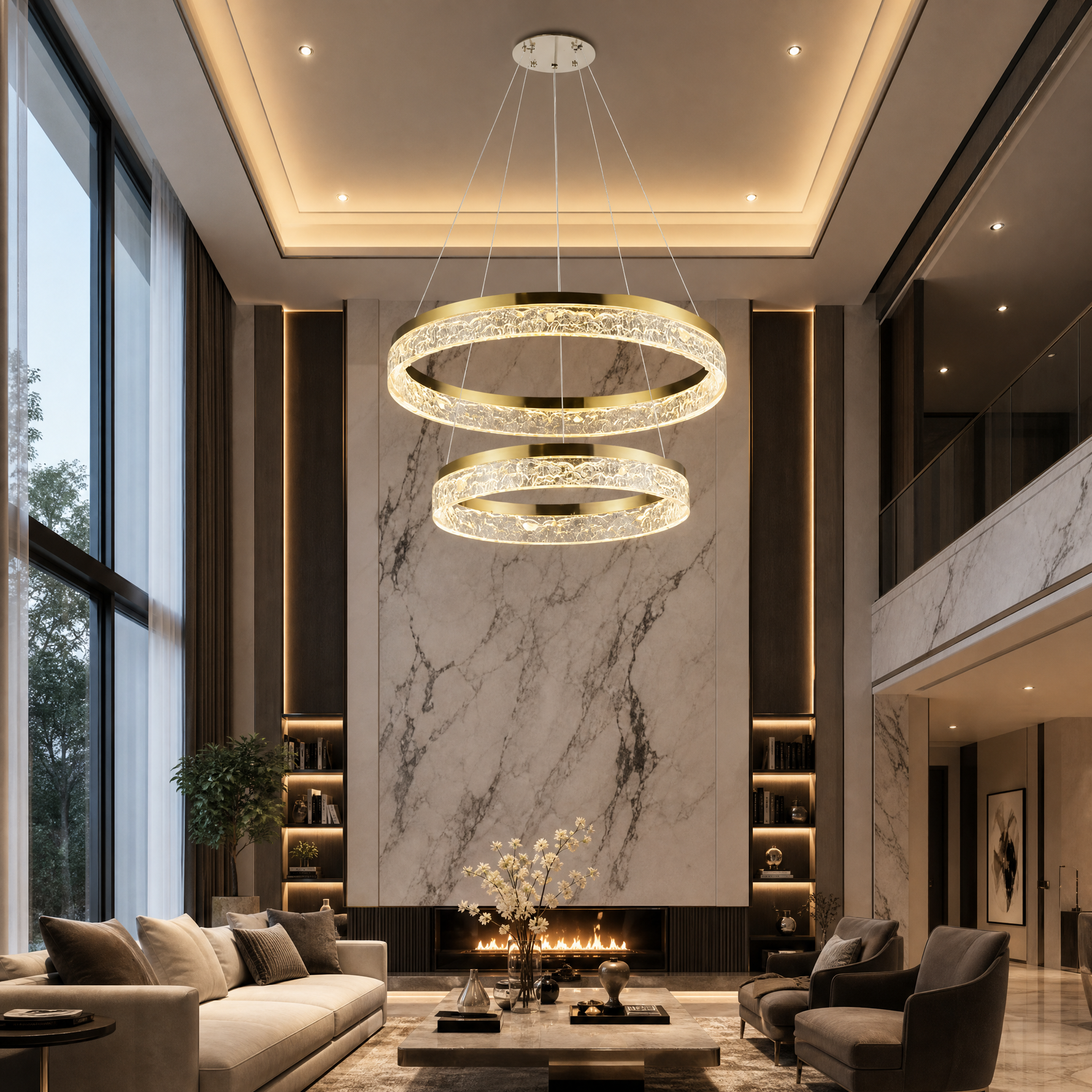 Ocean Star Modern Sculptural Pendant Light - scene