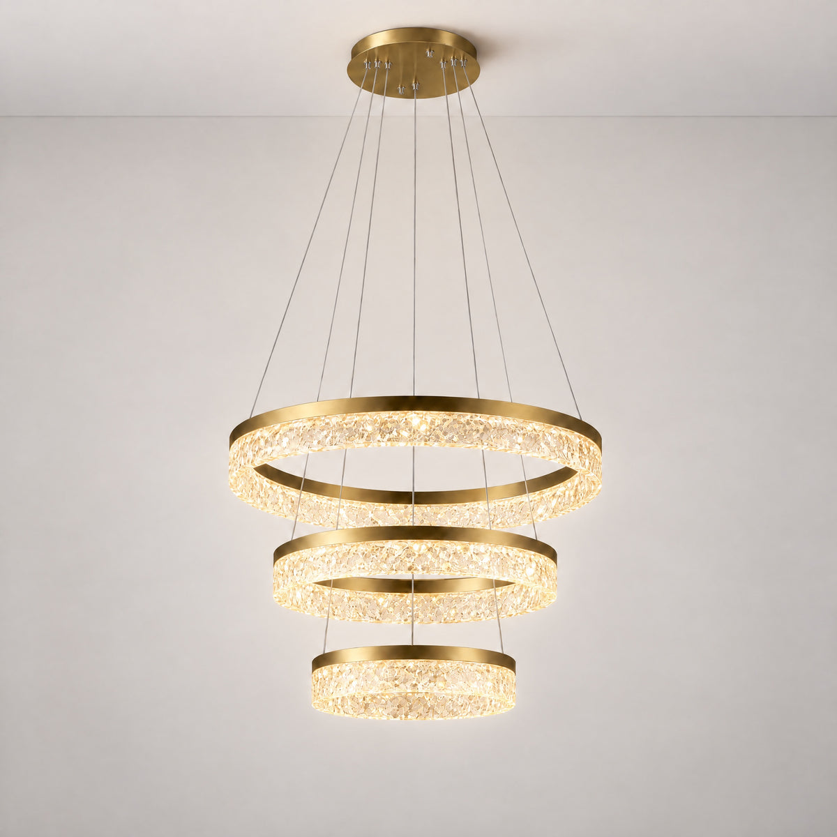 Ocean Star Modern Sculptural Ring Chandelier