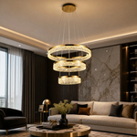 Ocean Star Modern Sculptural Ring Chandelier - scene