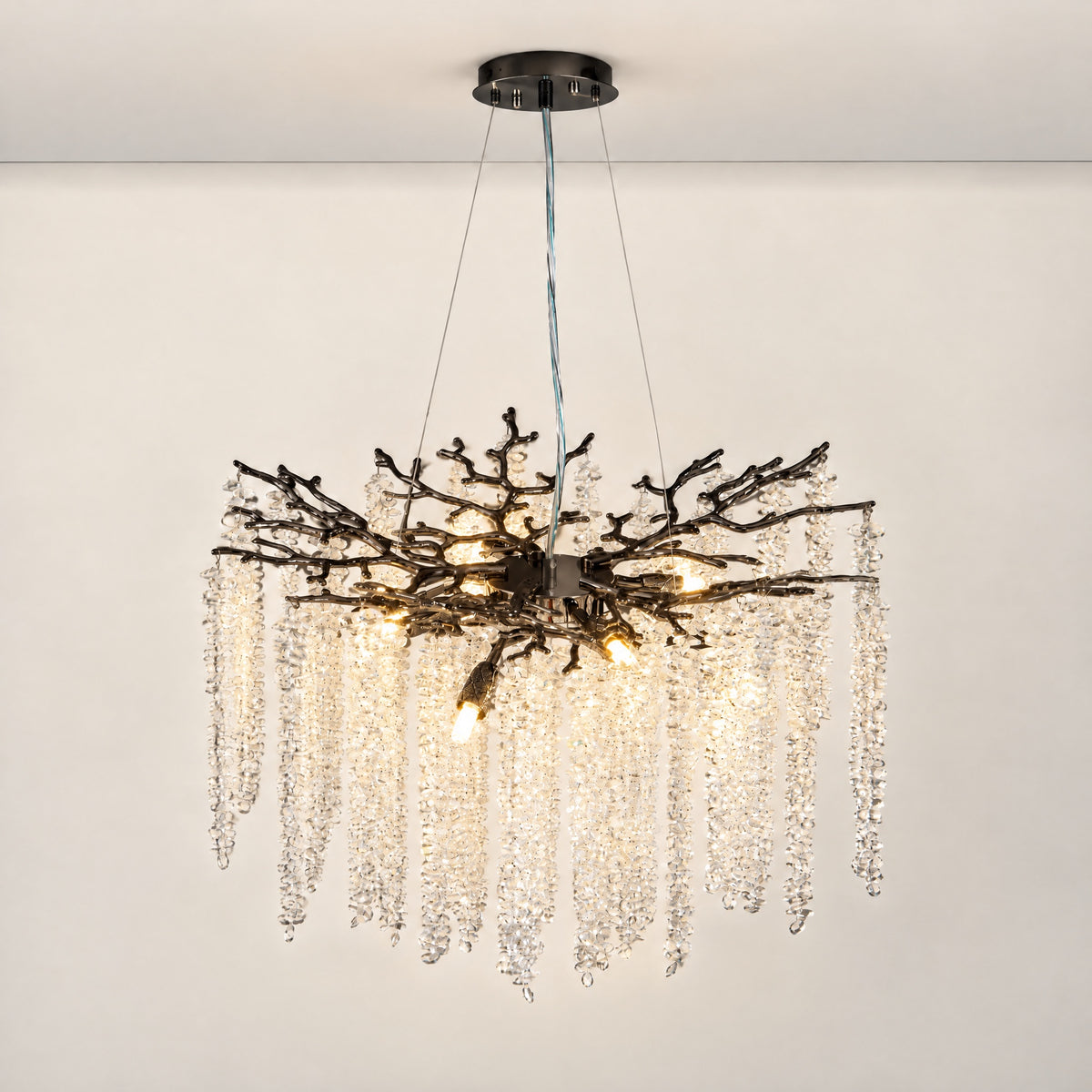 Octagonal Bead Branch Light D600 - Black