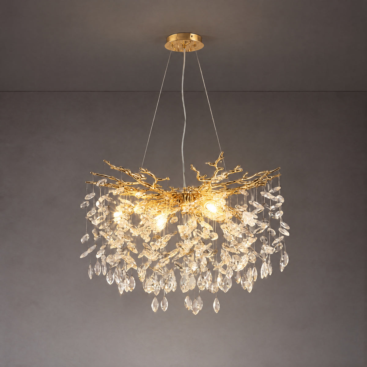 Odalys Organic Modern Branch Chandelier 23.6"D
