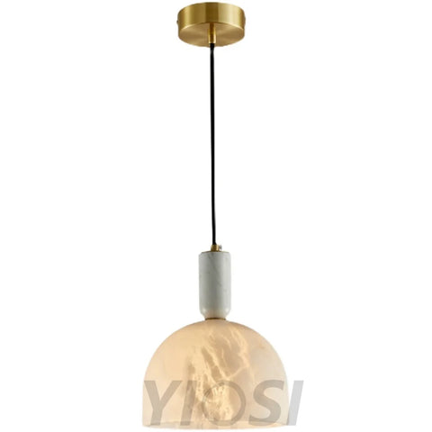 Oki Alabaster Bedside Pendant Light Chandelier