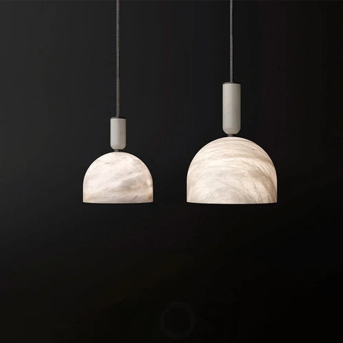 Oki Alabaster Bedside Pendant Light Chandelier