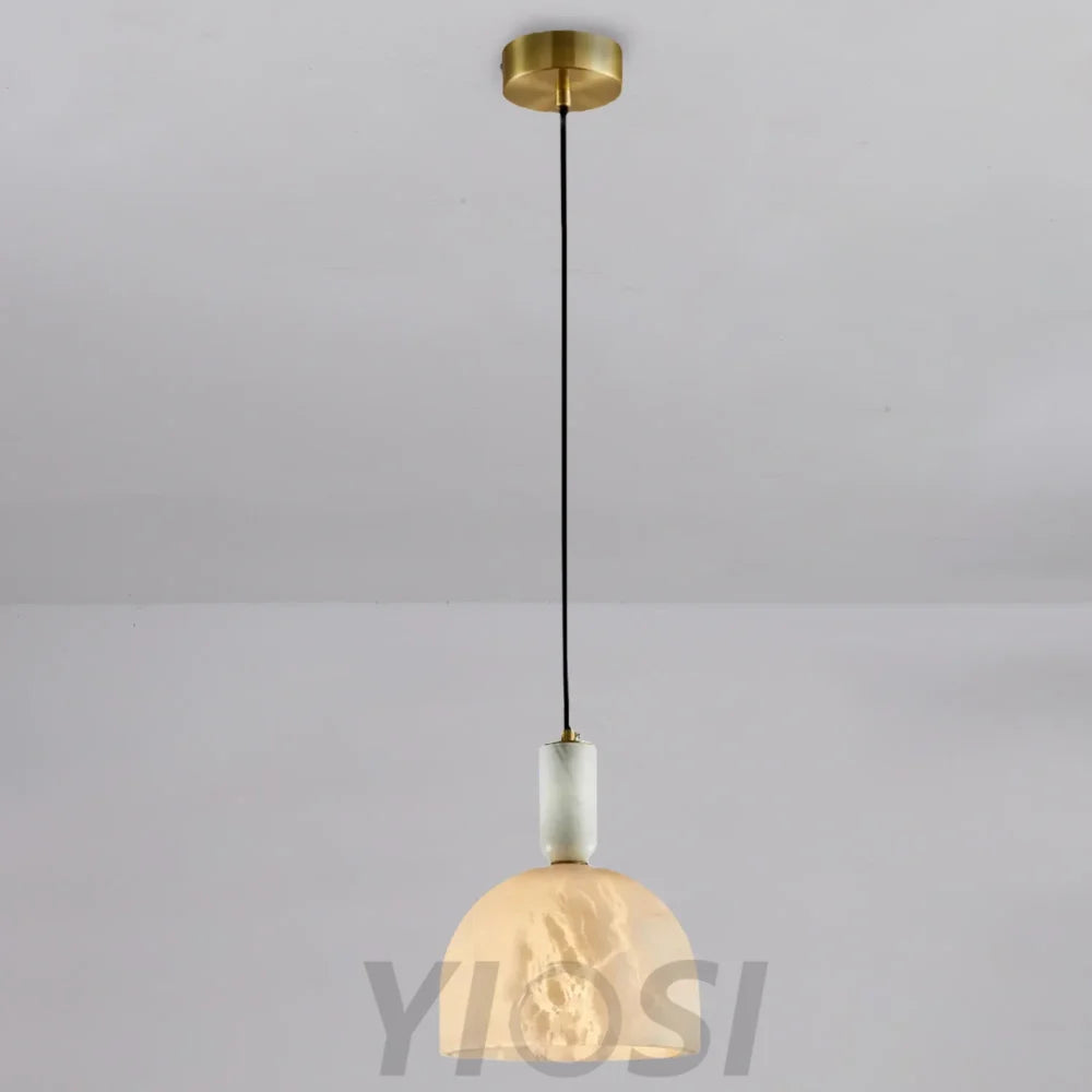 Oki Alabaster Bedside Pendant Light Chandelier