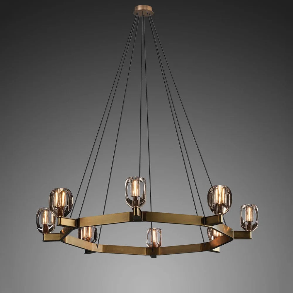 brass chandelier modern