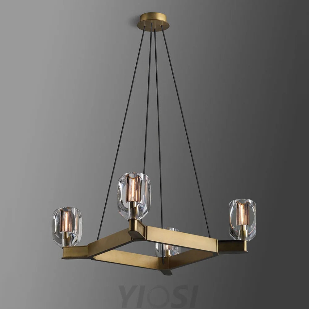 brass chandelier modern