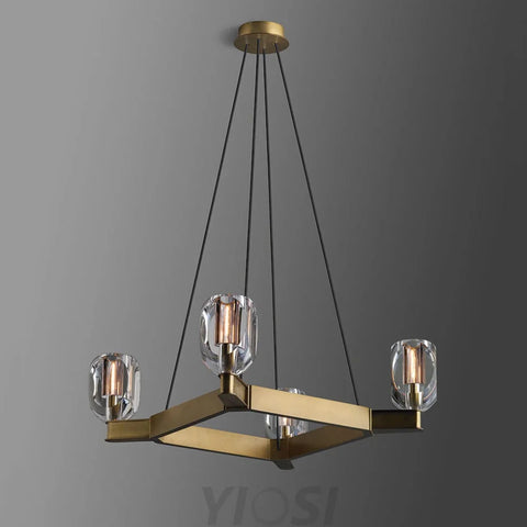 brass chandelier modern