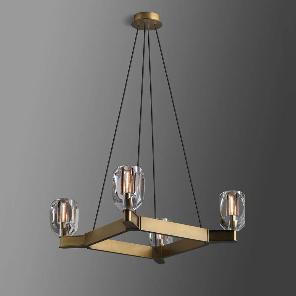 brass chandelier modern