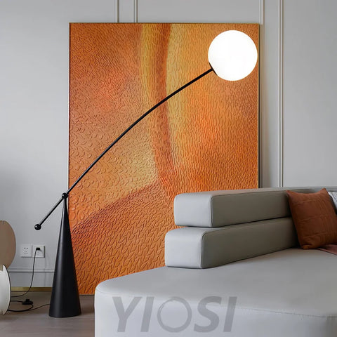 Opal Arc Floor Light - Bent-1-Yiosilamp