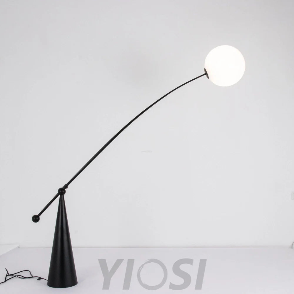 Opal Arc Floor Light - Bent-1-Yiosilamp