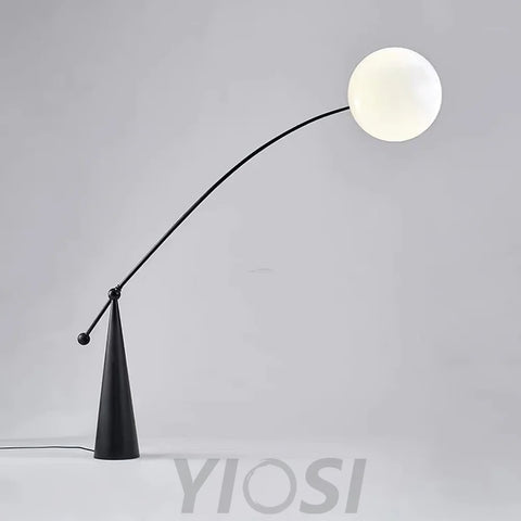 Opal Arc Floor Light - Bent-1-Yiosilamp