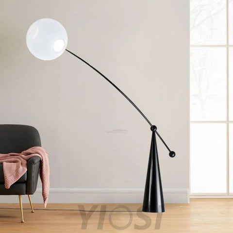 Opal Arc Floor Light - Bent-1-Yiosilamp