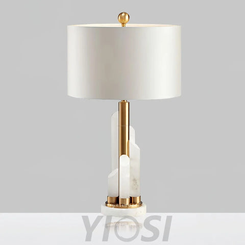 Orbit Metal Table Lamp - Alabaster-1-Yiosilamp