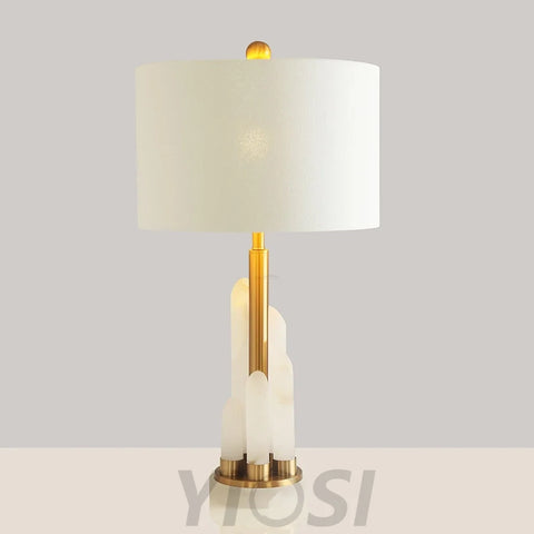 Orbit Metal Table Lamp - Alabaster-1-Yiosilamp