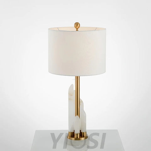 Orbit Metal Table Lamp - Alabaster-1-Yiosilamp