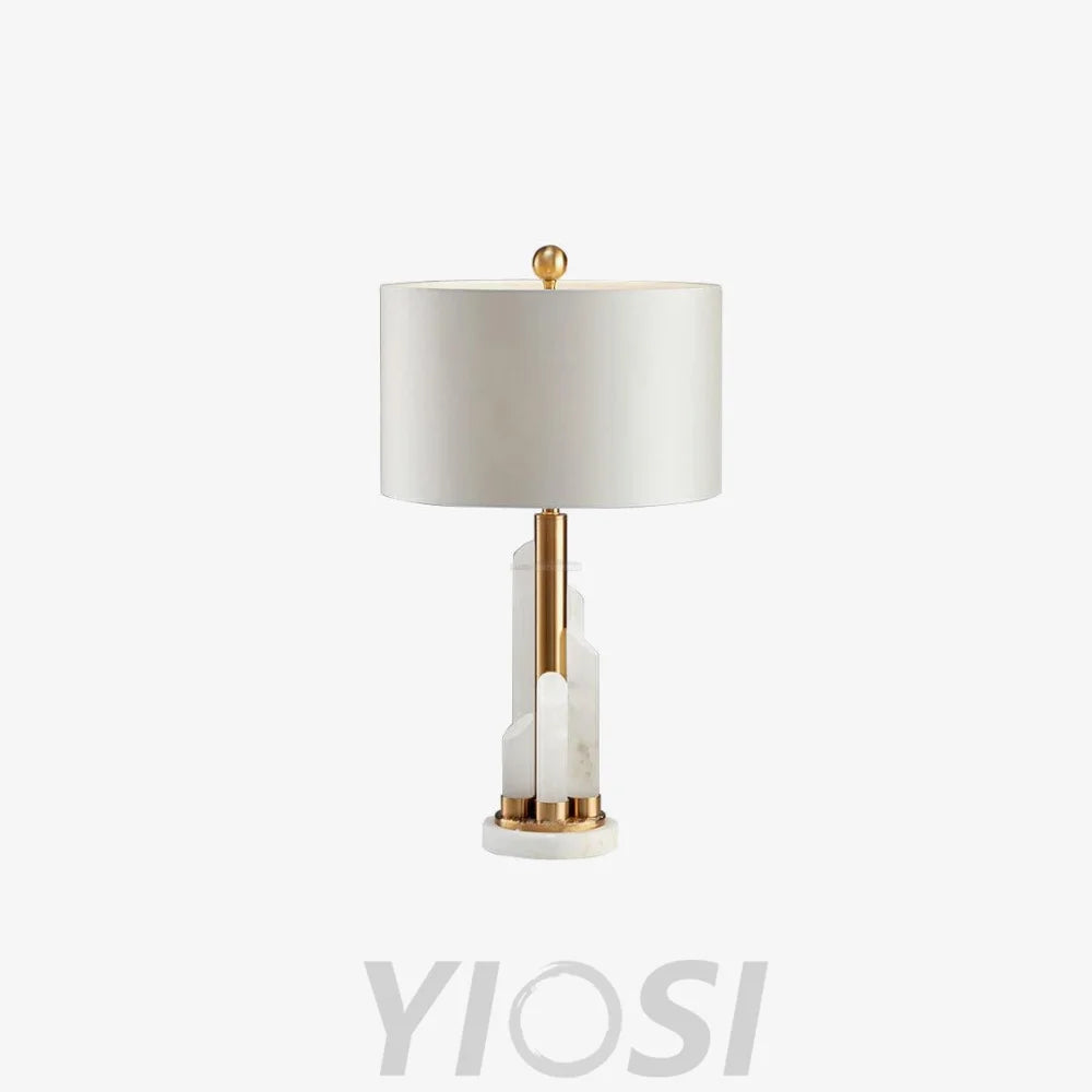 Orbit Metal Table Lamp - Alabaster-1-Yiosilamp