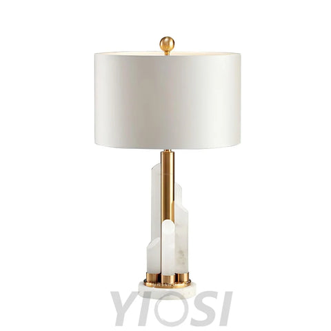 Orbit Metal Table Lamp - Alabaster-1-Yiosilamp