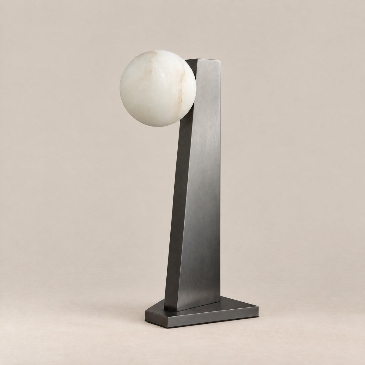 Orbita Modern Alabaster Table Lamp – lights off