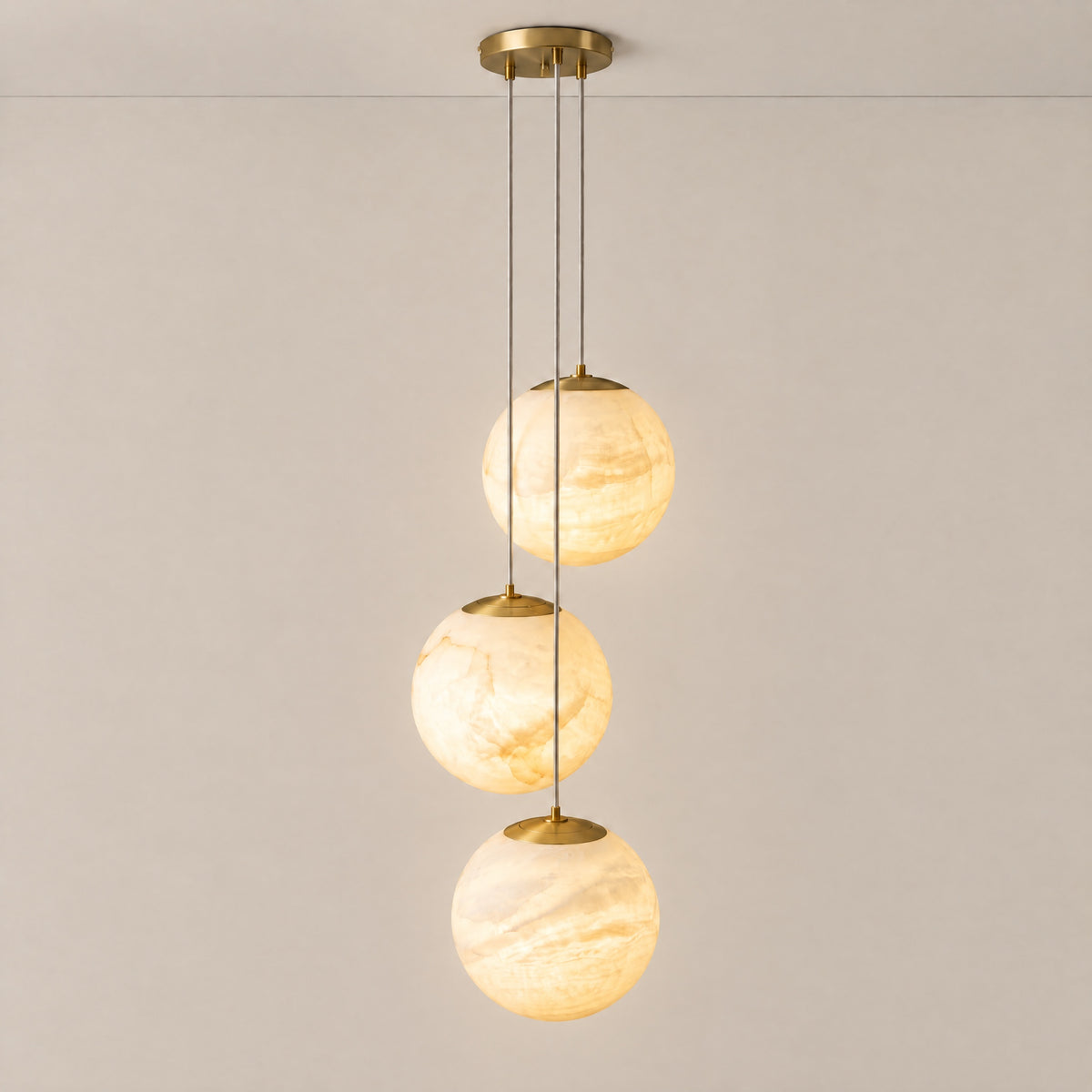 Orbita Modern Sphere Pendant Light – lights on