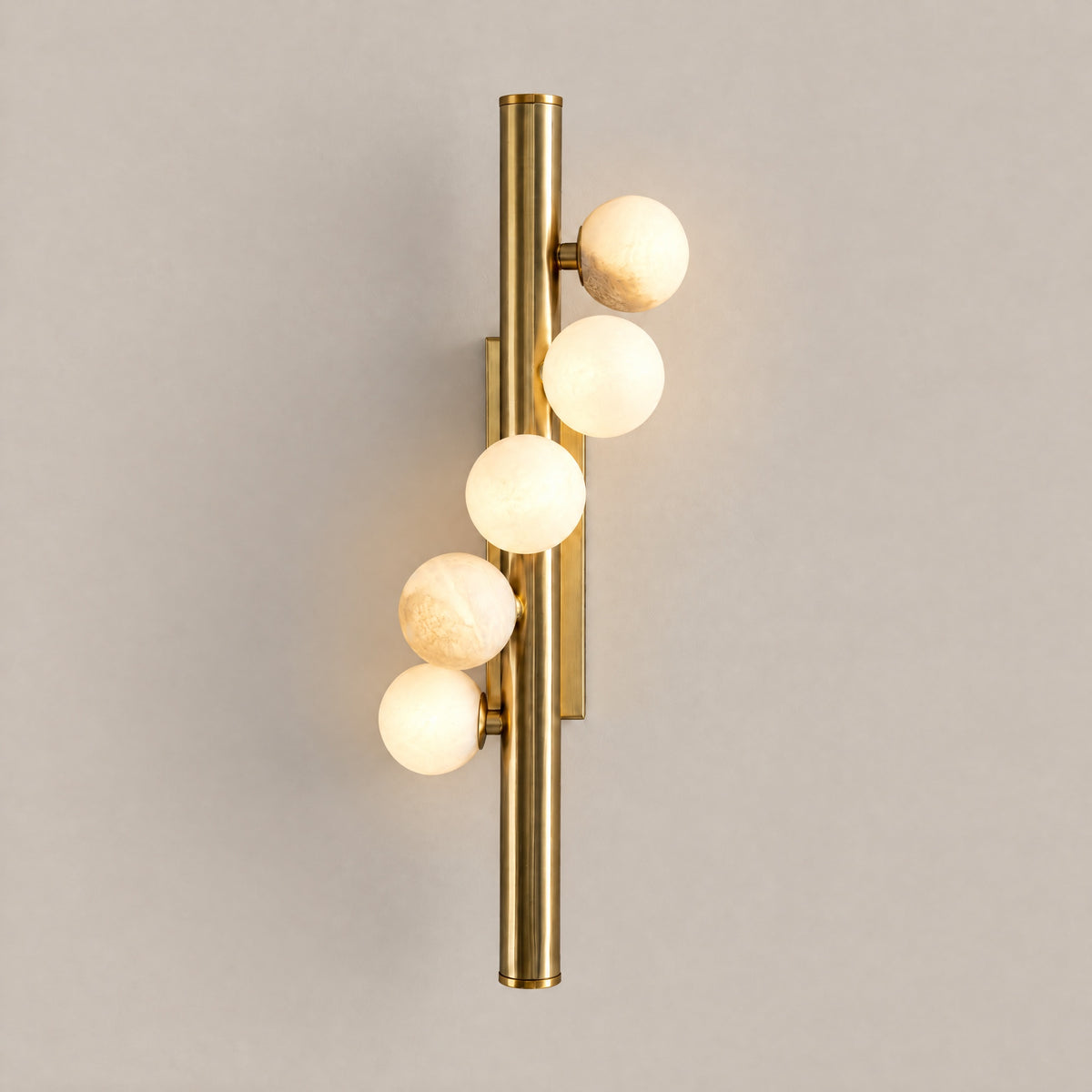Orbita Verticatl Modern Sphere Wall Sconce