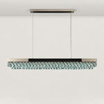 Orion Linear Crystal Chandelier – lights off