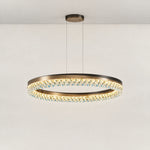 Orion Ring Crystal Chandelier – lights on