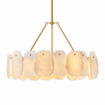 24" Spanish Alabaster Round Chandelier