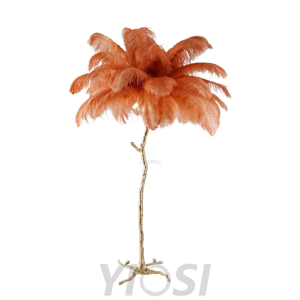 Ostrich Feather Floor Lamp - Feather-1-Yiosilamp