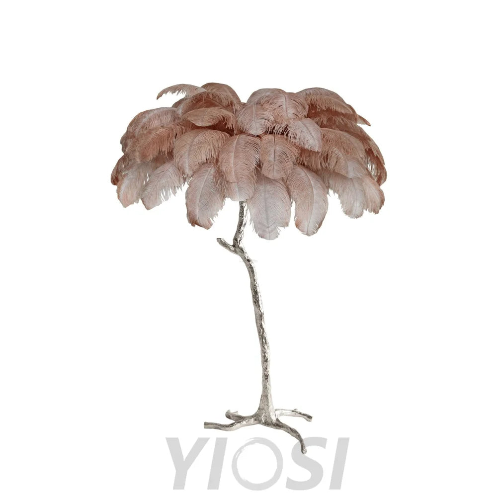 Ostrich Feather Floor Lamp - Feather-1-Yiosilamp