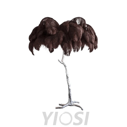 Ostrich Feather Floor Lamp - Feather-1-Yiosilamp