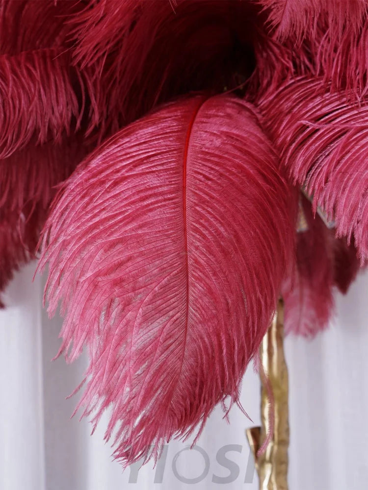 Ostrich Feather Floor Lamp - Feather-1-Yiosilamp