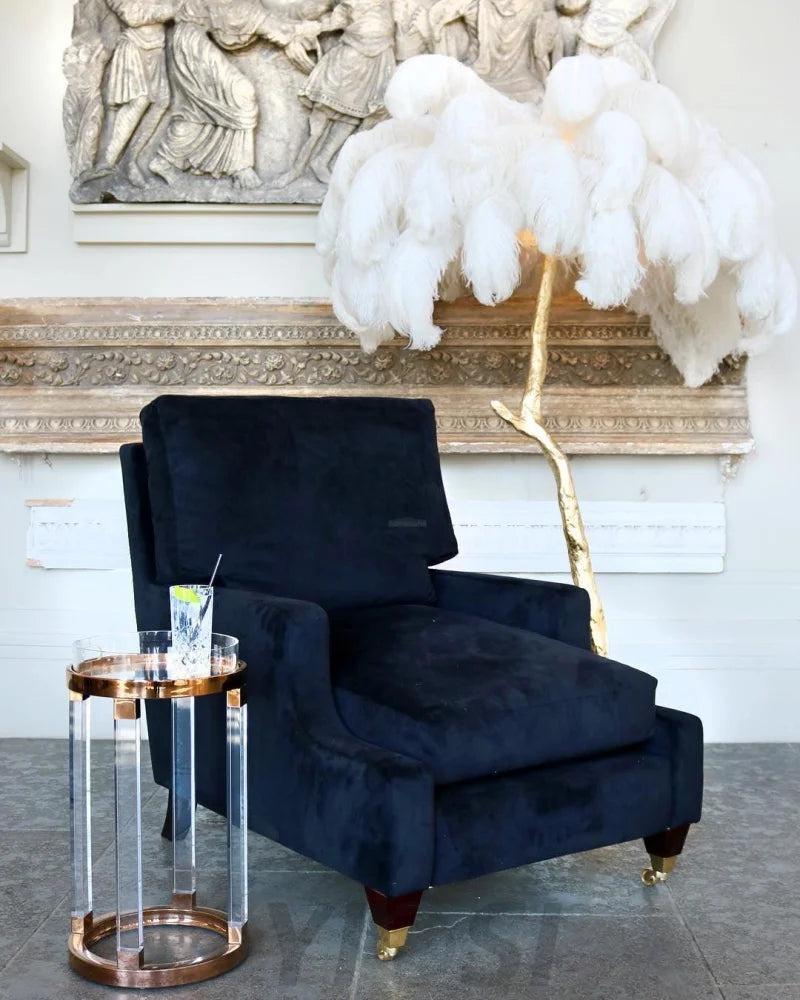 Ostrich Feather Floor Lamp - Feather-1-Yiosilamp